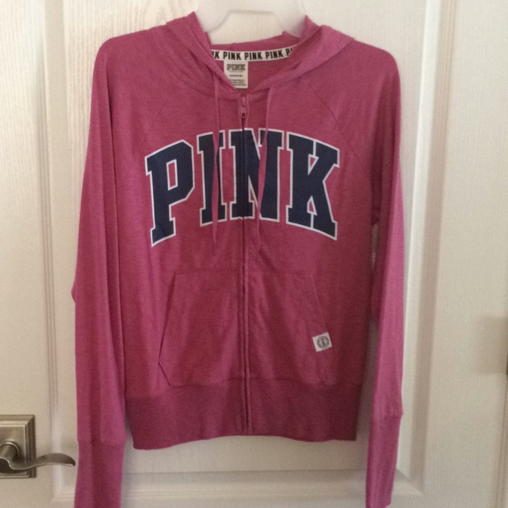 Victoria secret pink sweet shirt with hood.